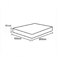 Lençol De Baixo Casal King Avulso Com Elástico Luiza Algodão Percal 180 Fios - Vermelho - 2
