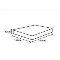Lençol De Baixo Casal Queen Avulso Com Elástico Luiza Algodão Percal 180 Fios - Branco - 2