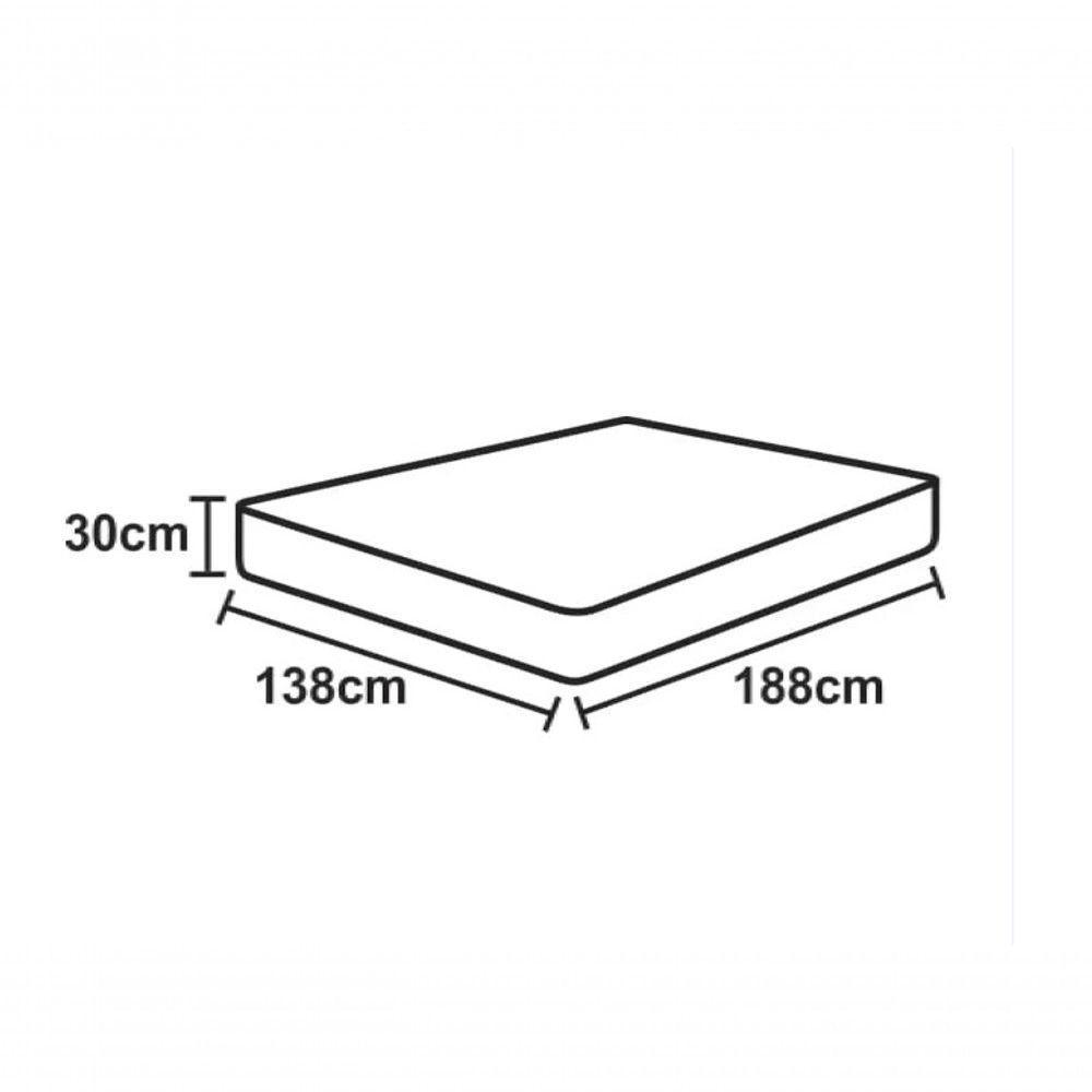 Lençol De Baixo Casal Padrão Avulso Com Elástico Luiza Algodão Percal 180 Fios - Preto - 2