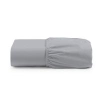 Lençol De Baixo Casal King Avulso Com Elástico Primor Percal 400 Fios - Cinza - 1