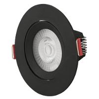 Spot Led Tramontina Redondo 3 W 3000 K Preto Com Luz Amarela - 1