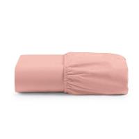 Lençol De Baixo Casal Padrão Avulso Com Elástico Primor Percal 400 Fios - Rosê - 1
