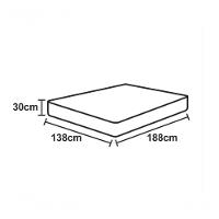 Lençol De Baixo Casal Padrão Avulso Com Elástico Primor Percal 400 Fios - Rosê - 2
