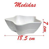 Jogo De Tigelas Melamina Branca Estrela 3 Peças - 2