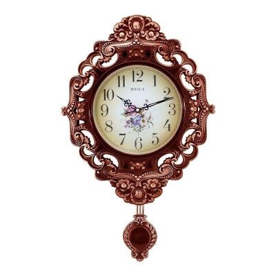 Relógio De Parede Cobre Quartz Clock Luxo Com Pendulo 59cm