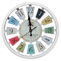 Relógio De Parede Decorativo Branco Sala Escritório 37,5cm - 1