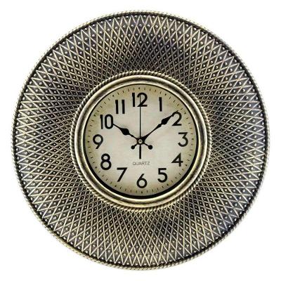 Relógio De Parede Decorativo Clássico 40cm Dourado