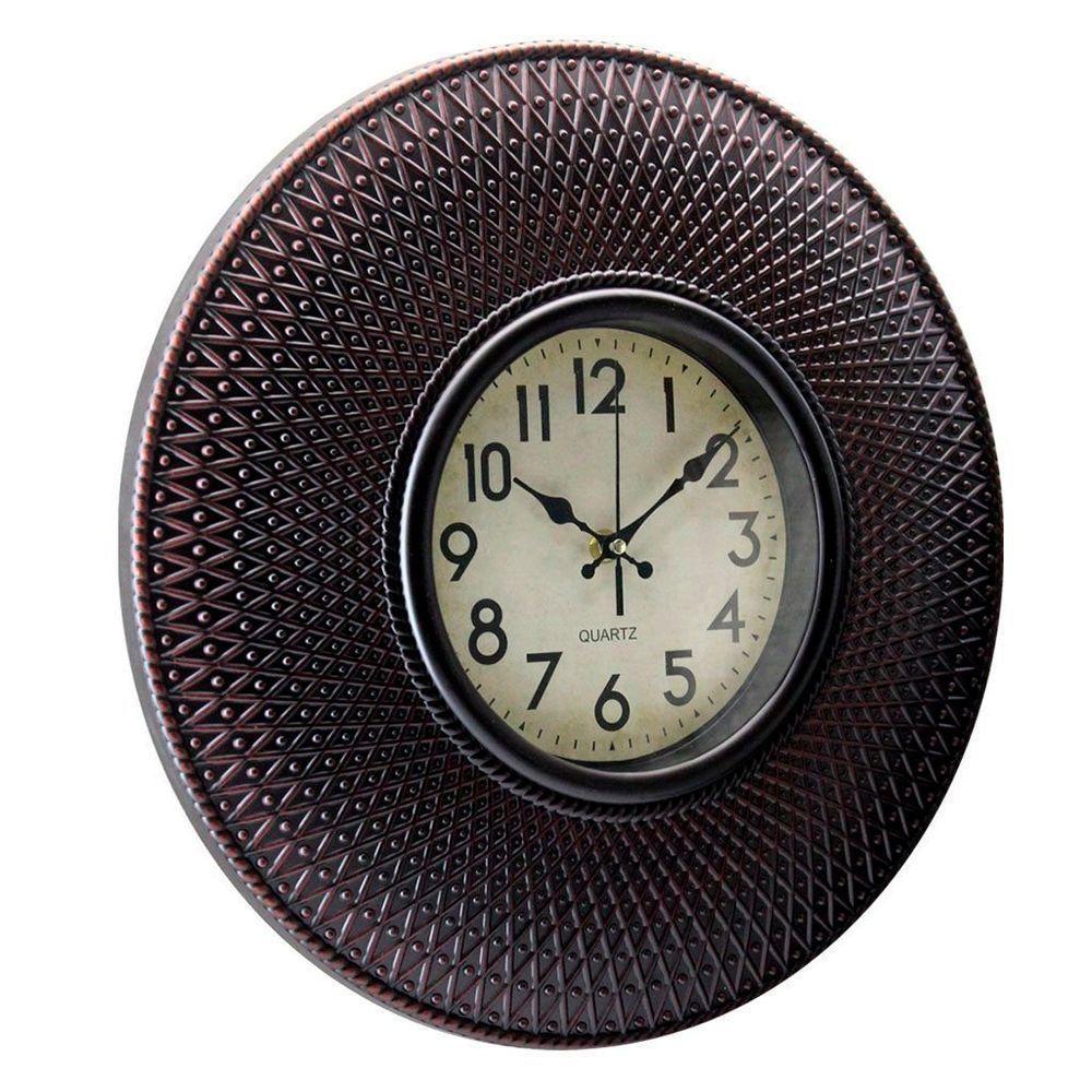 Relógio De Parede Decorativo Clássico 40cm Cobre - 4