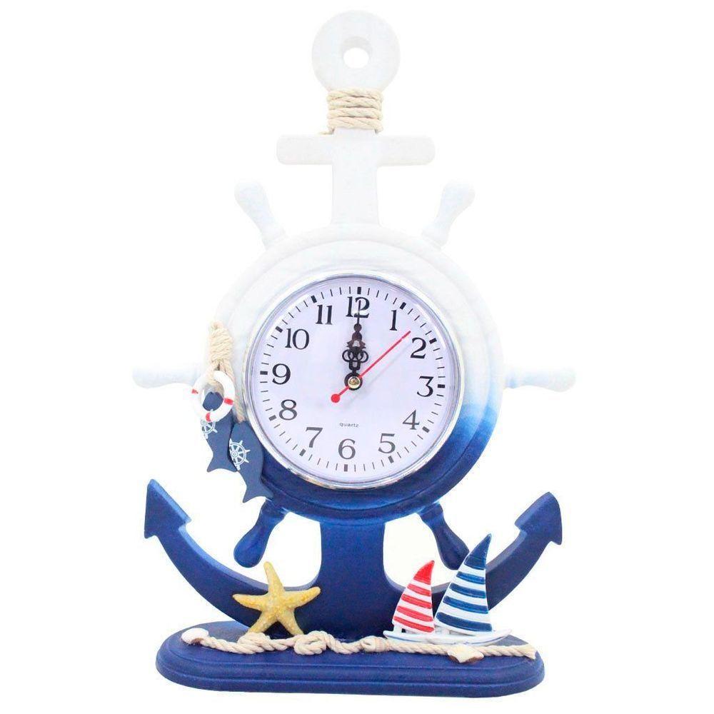Relógio De Mesa Ancora Náutico Marítimo - 1