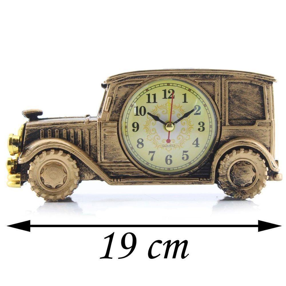 Relógio De Mesa Customizado Calhambeque Old School Bronze - 5