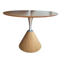 Mesa De Jantar Cone Redonda Masp 110 Cm Tampo Freijó Base Freijó Cor Marrom - 5