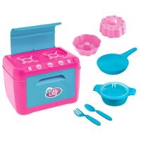 Kit Mini Brinquedo Cozinha Fogão E Geladeira - 2