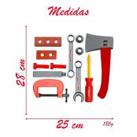 Kit Brinquedo Ferramentas Infantil Construtor Engenheiro 13 Peças - 2