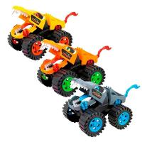 Kit Brinquedos Monster Truck Wolf Carrinho Miniatura Fricção 29,5cm - 3
