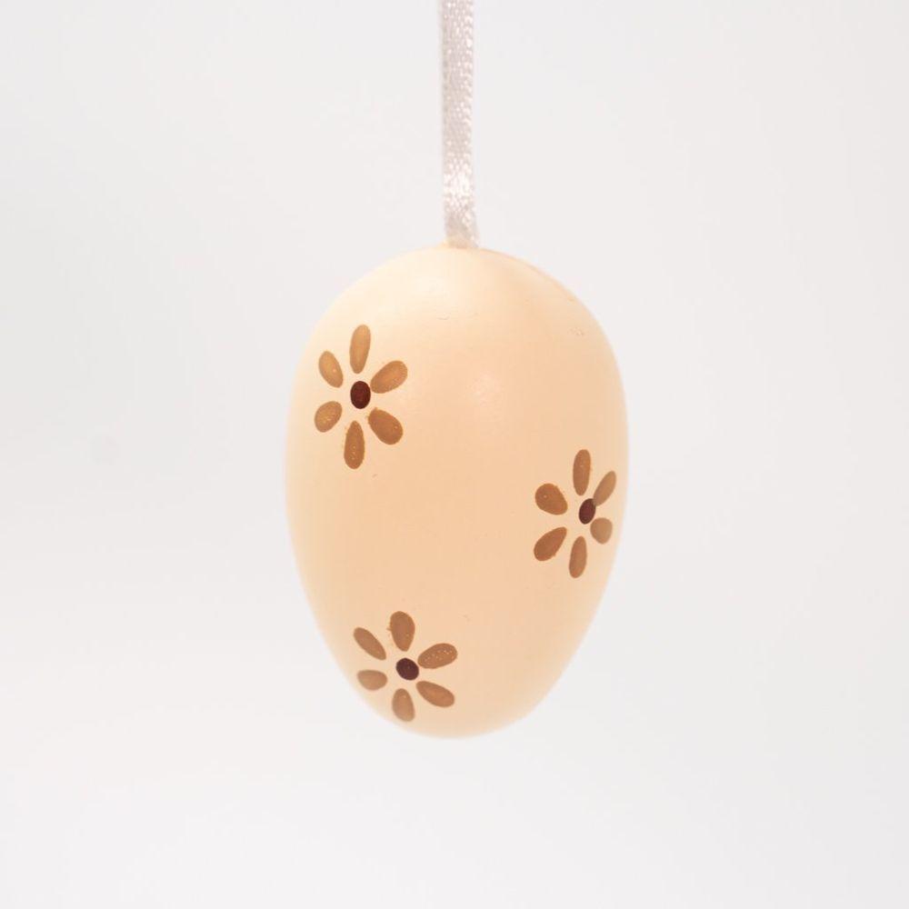 Kit 36 Ovos De Páscoa Enfeitado Com Flores Pendentes Decorativo - 2