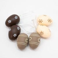 Kit 36 Ovos De Páscoa Enfeitado Com Flores Pendentes Decorativo - 1