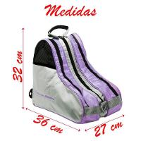 Bolsa Para Patins Com Alça E 3 Divisórias Reforçada Lilás - 2
