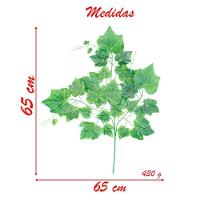 12 Ramos Decoração Arranjo Uva Artificial Planta Decorativa Plástico 5 Galhos Cada 65cm - 3
