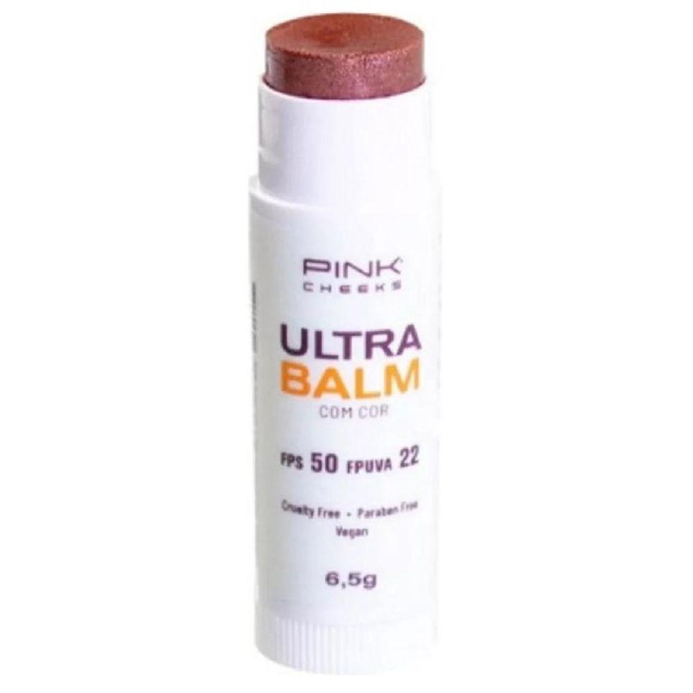 Ultra Balm. Pink Cheeks, Protetor Labial Fpuva22 Be Rose 6,5g - 1