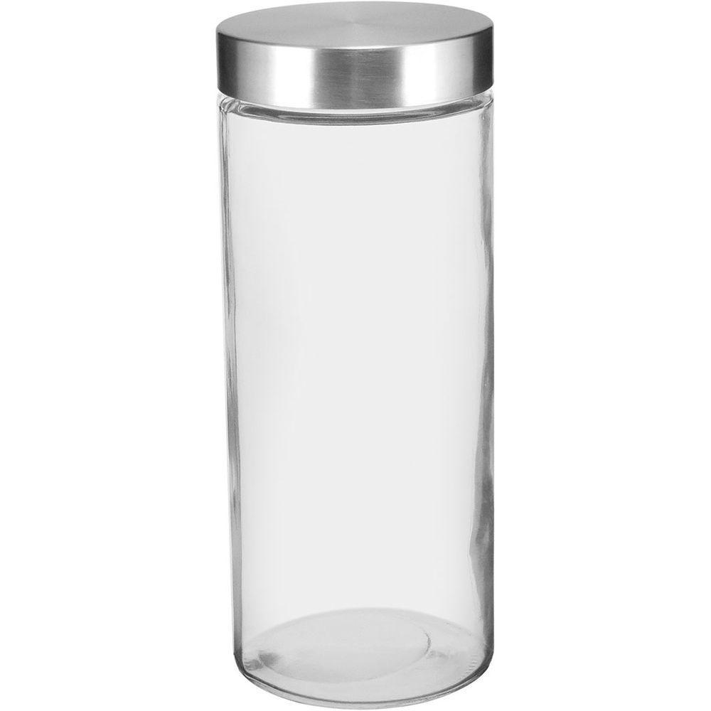 Round Pote 28X11X11Cm 2,2L Vidro Transp - 1