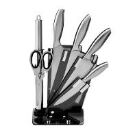 Jogo De Facas Inox Suporte Acrílico 7 Peças Preto - 3