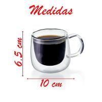 Conjunto De 2 Xícaras Para Café Parede Dupla 80ml - 2