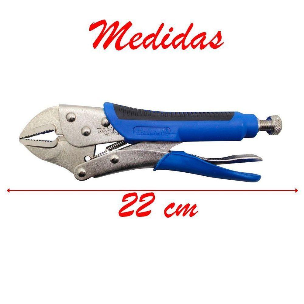 Alicate De Pressão Cabo Emborrachado 10 Polegadas Danmi - 3