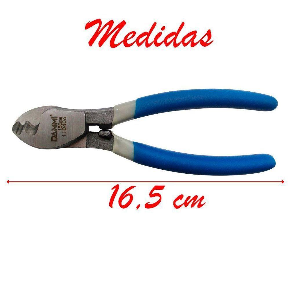 Alicate Corte De Fios E Cabos 6 Polegadas Danmi - 2
