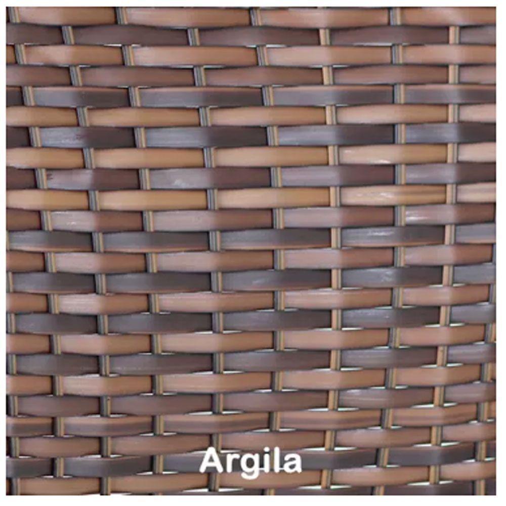 Jogo 6 Cadeiras E Mesa Vênus Para Area Externa Trama Argila - 3