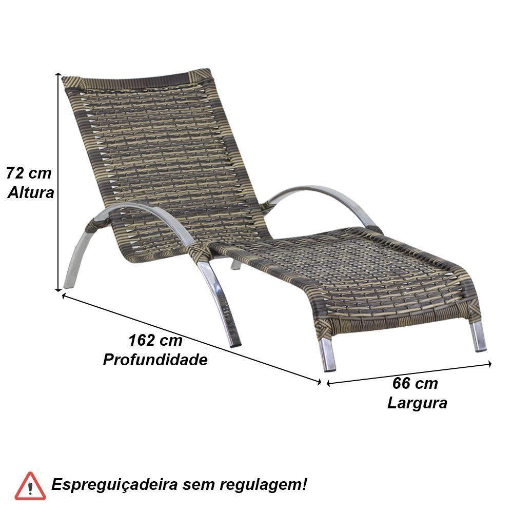 4 Cadeiras E Mesa 2 Espreguiçadeiras E Mesa  Capuccino - 3