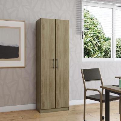 Armário Utilitário Escritório 2 Portas Noce Carraro