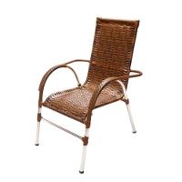 Jogo 6 Cadeiras E Mesa Para Area Varanda Vênus Trama Argila - 2