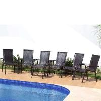 Jogo 6 Cadeiras E Mesa De Centro Vênus  Capuccino - 3