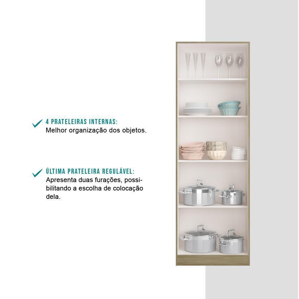 Armário Utilitário Cozinha 2 Portas Noce Carraro - 7