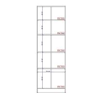 Armário Utilitário Cozinha 2 Portas Noce Carraro - 5