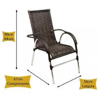 Jogo 6 Cadeiras E Mesa De Centro Vênus  Pedra Ferro - 2