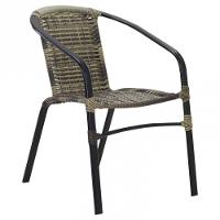 Conjunto 4 Cadeiras E Mesa Floripa Tampo Ripado Trama Capuccino - 4