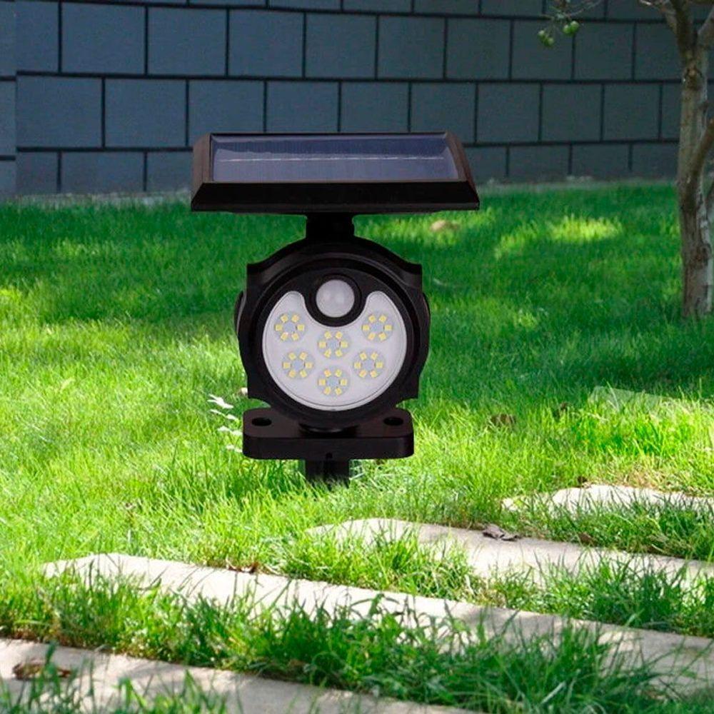 Lanterna Luminária Solar à Prova D\'água Sensorial Para Jardim - 26 Led - 8