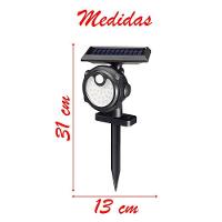 Lanterna Luminária Solar à Prova D\'água Sensorial Para Jardim - 26 Led - 6
