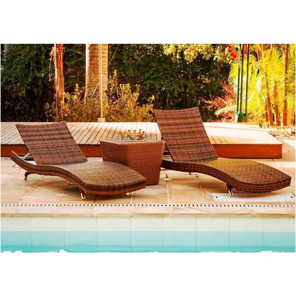 4 Cadeiras E Mesa 2 Espreguiçadeiras Mesa + Chaise Trama Argila - 1