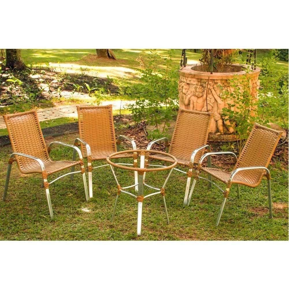 4 Cadeiras E Mesa 2 Espreguiçadeiras Mesa + Chaise Trama Argila - 5