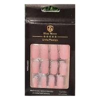 Blue Moon Unhas Postiças Rosa Autocolantes Tamanho Médio (24 Unidades) - 1