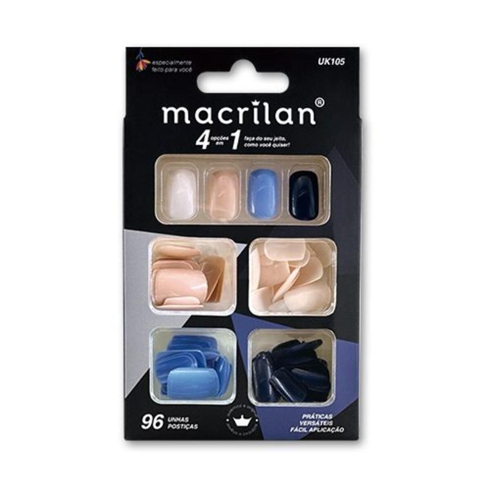 Macrilan Kit Unhas Médias 4 Cores C-96 Unidades Uk105 - 1