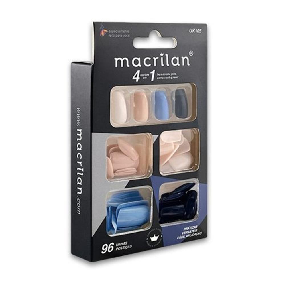 Macrilan Kit Unhas Médias 4 Cores C-96 Unidades Uk105 - 2