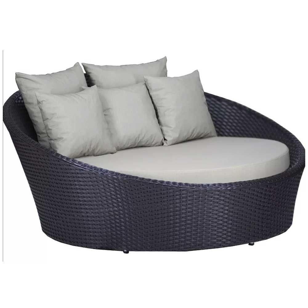 Chaise Sofá Livia Varanda Jardim  Preto - 1