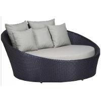 Chaise Sofá Livia Varanda Jardim  Preto - 1