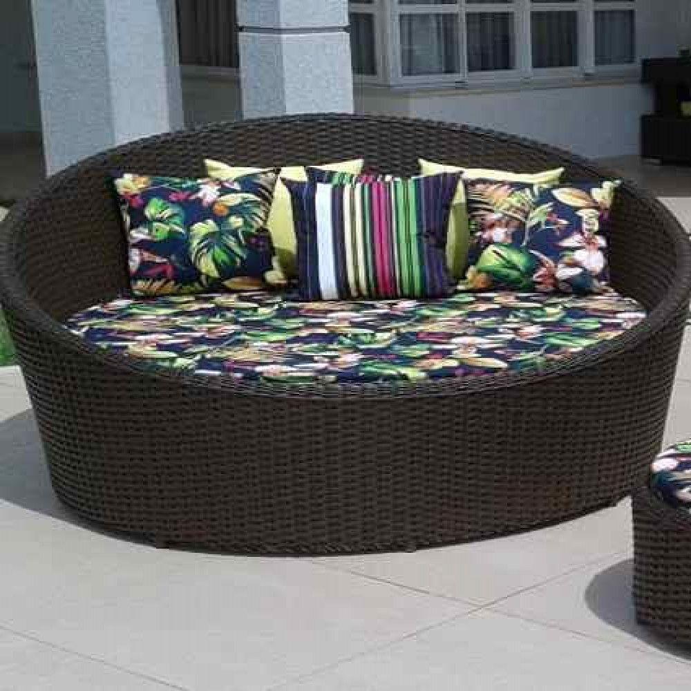 Chaise Sofá Livia Varanda Jardim  Preto - 3