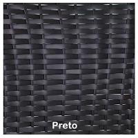 2 Cadeiras Emily Em Aluminio E Mesa De Centro  Preto - 2