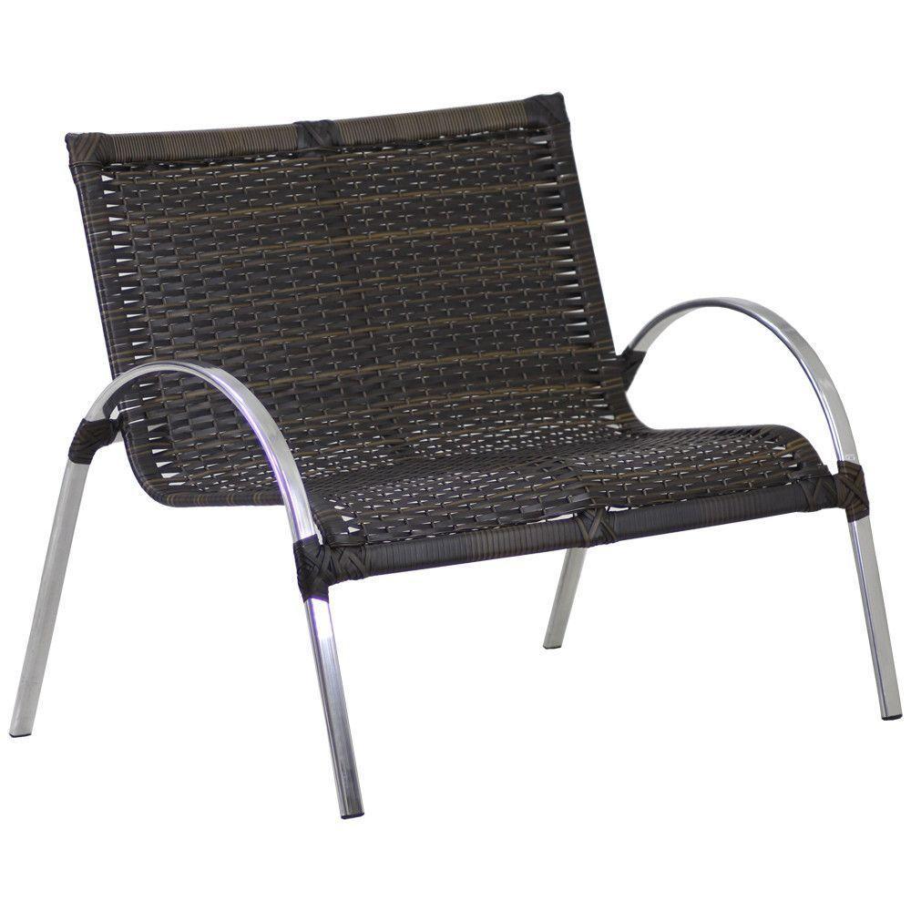 Namoradeira Mini Garden Jardim  Preto - 1