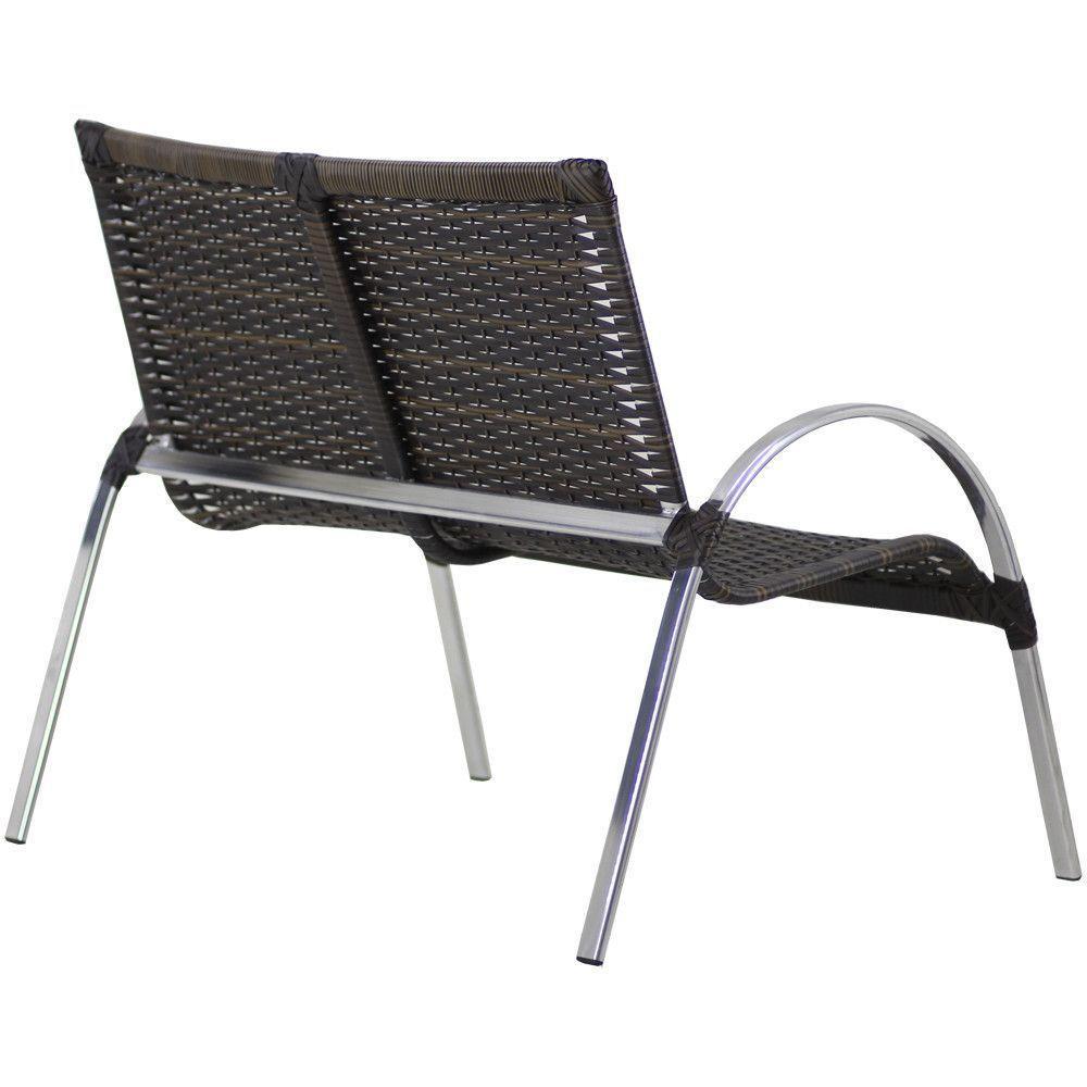 Namoradeira Mini Garden Jardim  Preto - 3